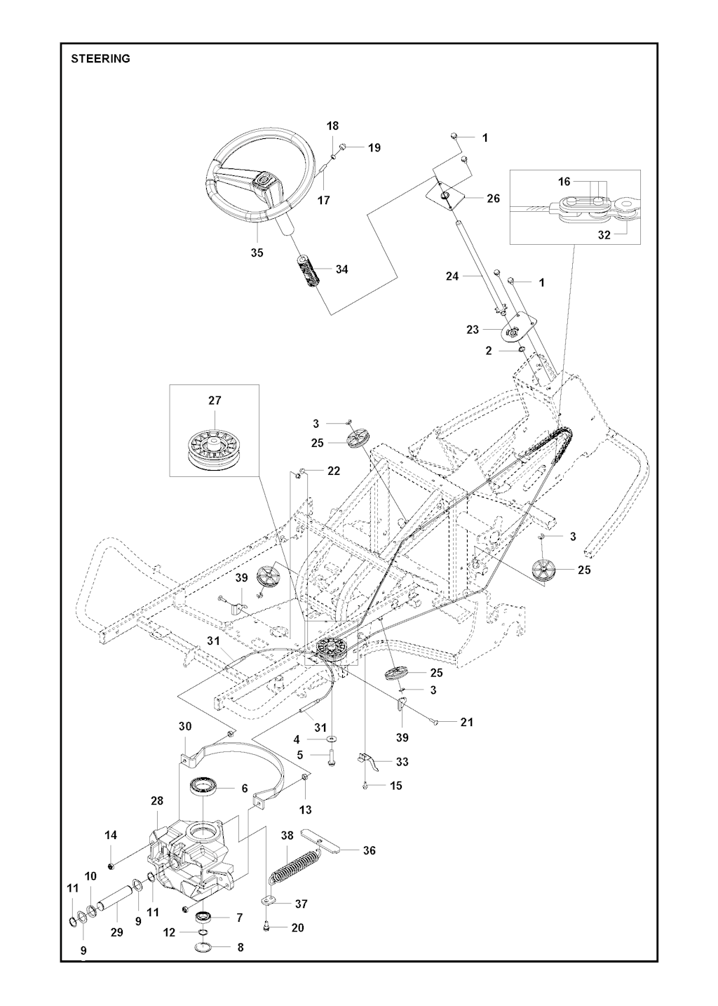 Explosionszeichnung Ersatzteile
