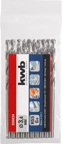 kwb HSS-G Boh 3,4mm LS PRE 205034