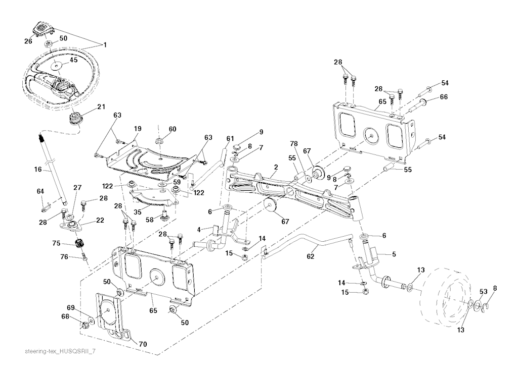 Explosionszeichnung Ersatzteile