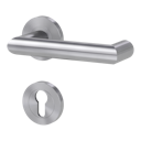 Vorschaubild Griffwerk LUCIA PROFESSIONAL Schraubtechnik FS Panik -Edelstahl matt  Rosettengarnitur geteilter Vierkant 9mm -Schraubt. -PZ -TS 38-50mm