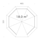 Vorschaubild Palmako Pavillon Betty 18,0 m²