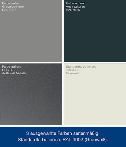 Hörmann Metall-Gerätehaus Juno JSD mit Satteldach