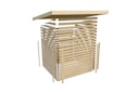 Vorschaubild Karibu Woodfeeling Gartenhaus Retola 2/3/4/5/6 inkl. Anbauschrank u. 240 cm Schleppdach