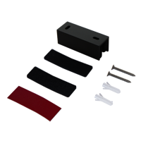 Griffwerk Bodenführung Typ G -Graphitschwarz U-Profil 70mm, Filzstreifenset 8+10mm