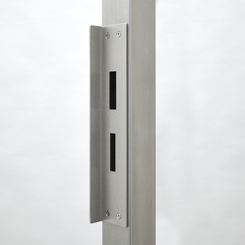 BambusBASIS Modul5 Tür mit Edelstahlrahmen