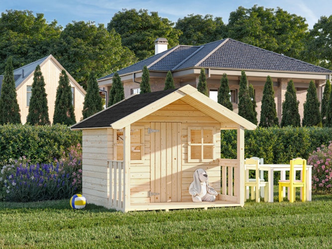 Palmako Kinderspielhaus Felix 1,9 m² - weiß lackiert