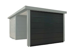 Wolff Finnhaus Seitenwand Terrasse 30 für Premium Metall Gartenhäuser