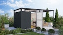 Vorschaubild Karibu Metall Gartenhaus Osten (Østen) inkl. gratis Metallbox im Wert von 349,99 €