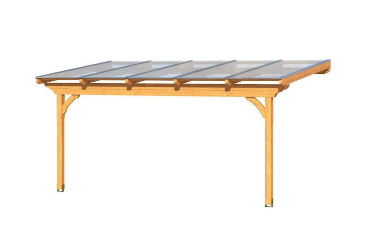 Skan Holz Terrassenüberdachung Ravenna o. Mittelpfosten Breite 541 cm aus Douglasie