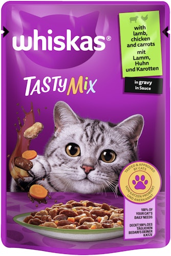 Whiskas  TastyMix in Sauce 85 Gramm Katzennassfutter