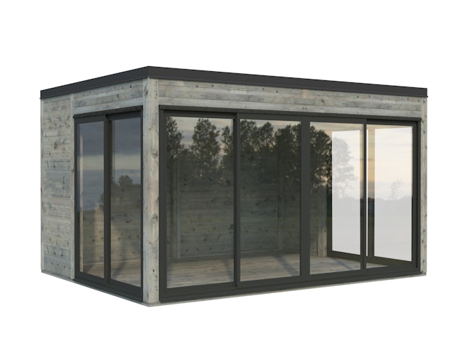 Palmako Gartenhaus Serena 12,6 m² Set 2 Slide - 44 mm