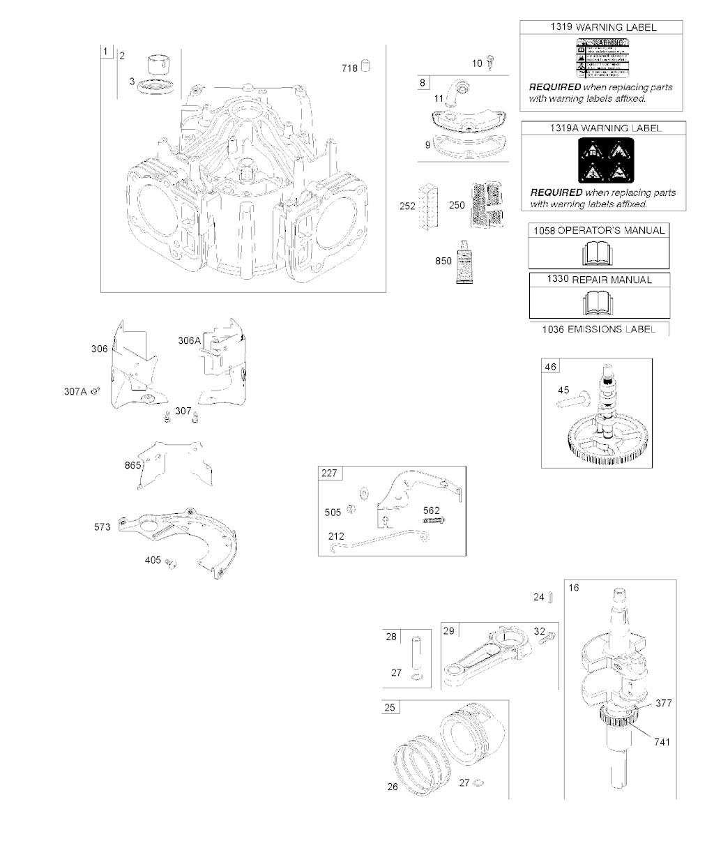 Explosionszeichnung Ersatzteile