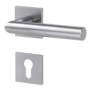 Vorschaubild Griffwerk VAYA 128 LUCIA fast2fix Fast2Fix GK3 Rosetten eckig Profilzylinder Edelstahl matt
