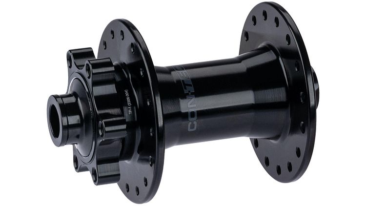 CONTEC Vorderradnabe Core 32 Loch schwarz DB - 6-Loch Scheibenbremsaufnahme, Einba für 12 mm Steckachse