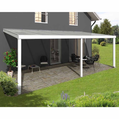 Skan Holz Aluminium Terrassenüberdachung Garda Breite 648 cm