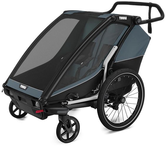 Thule Kinderanhänger Chariot Cab Double dunkel schiefer