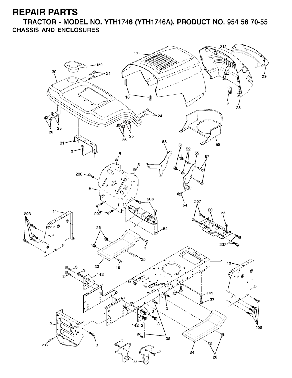 Explosionszeichnung Ersatzteile