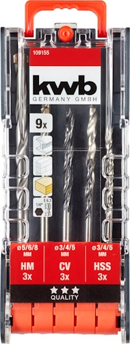kwb Kombi Bohrer E6.3 9tlg PWRBOX 109155