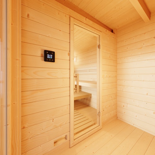 Infraworld Gartensauna Terra 2 - 70 mm