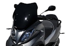 Vorschaubild ERMAX Scooterscheibe Sport Acrylic durchsichtig Schwarz getönt für PIAGGIO MP3 350 HPE/Sport; MP3 400 HPE/Sport; MP3 500 HPE/Sport