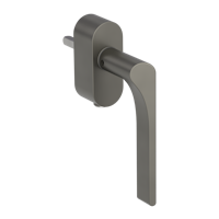 Griffwerk Fenstergriff VAYA 261 LEAF LIGHT Kaschmirgrau R 7x40