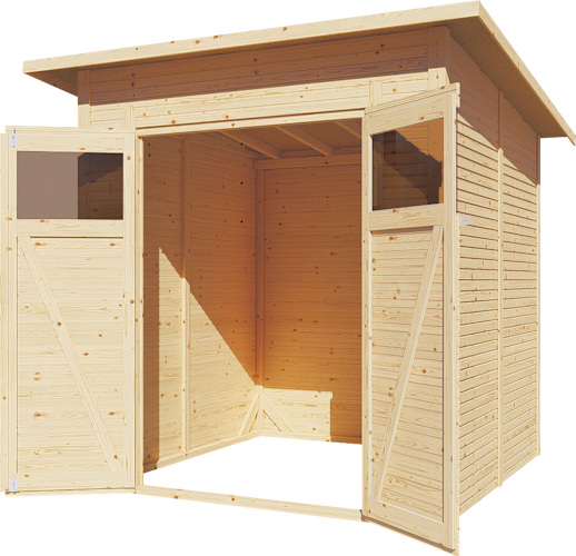 Bertilo Gartenhaus Pent Modern 3 - 18 mm