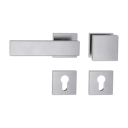 Vorschaubild Griffwerk Wechselgarnitur CARLA Square-Edelstahl matt-Klipptechnik