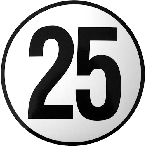 25 km/h-Aufkleber, Ø 200 mm