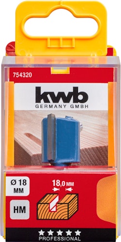 kwb Nutfräser HM 18 mm SB-Box 754320