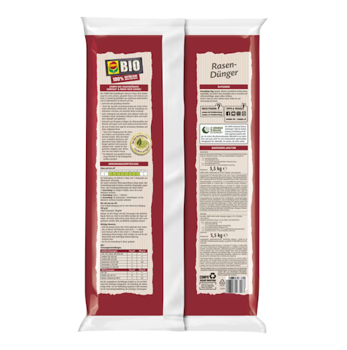 COMPO BIO Rasendünger Unkraut & Moos Nein Danke! 5,5 kg für 110 m²