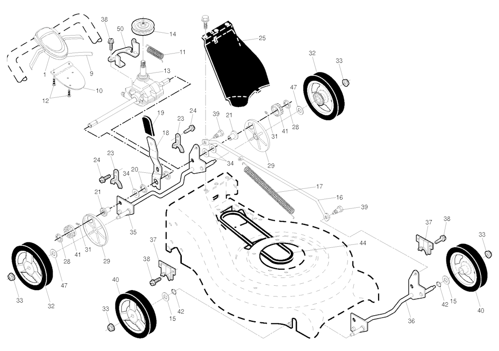 Explosionszeichnung Ersatzteile