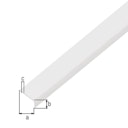 Vorschaubild Alberts® Abschlussprofil rund, selbstklebend, Kunststoff. 19x7mm, Länge 1m