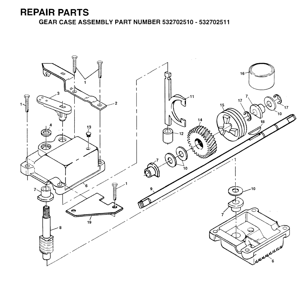 Explosionszeichnung Ersatzteile