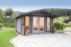 Wolff Finnhaus Gartenhaus Hammerfest 70-C isolierverglast