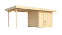 Vorschaubild Weka Gartenhaus Designhaus 172 B mit Design-Einzeltüre und Anbau (295 cm)