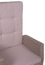 Vorschaubild Garden Pleasure Gartenmöbel Set BRAGA 03, Tisch 180 x 90 + 4 Sessel, Polyrattan / Akazie / Kissen 100 % Polyester
