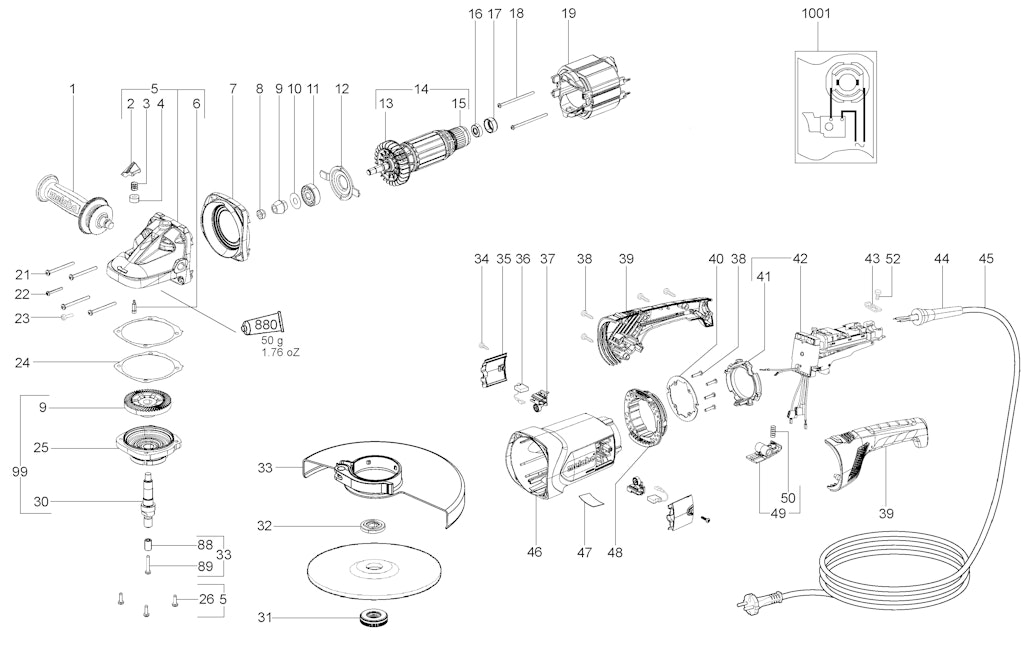 Explosionszeichnung Ersatzteile