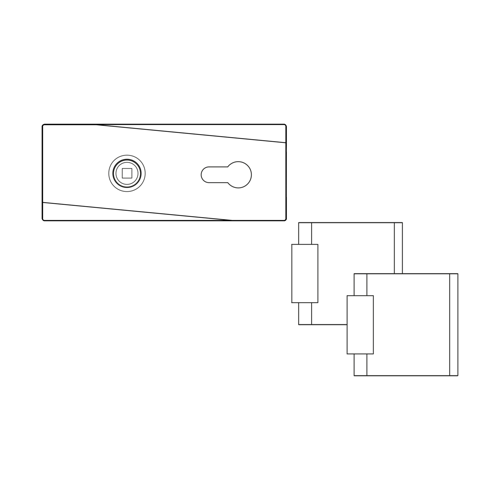 GRIFFWERK Ganzglastürbeschlagset JETTE VISION mit Magnetfalle-Edelstahl