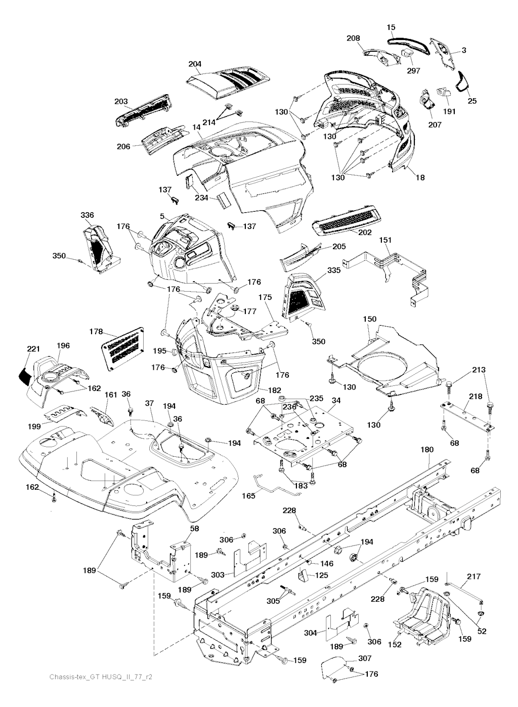 Explosionszeichnung Ersatzteile