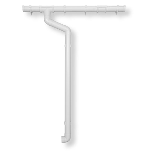 Kunststoff Dachrinnenset 403A für Pultdach/Flachdach Gartenhäuser