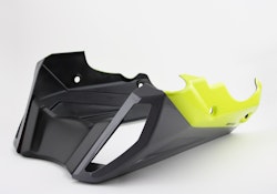 BODYSTYLE Sportsline Bugspoiler ABS Kunststoff grau/gelb für YAMAHA MT-09 / SP 