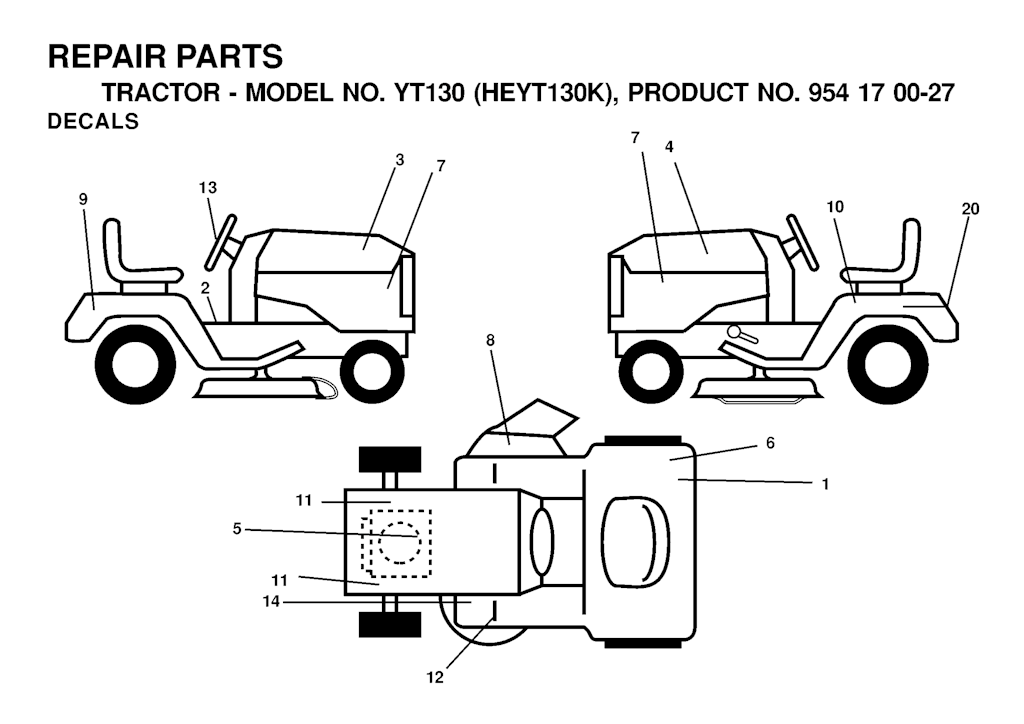 Explosionszeichnung Ersatzteile