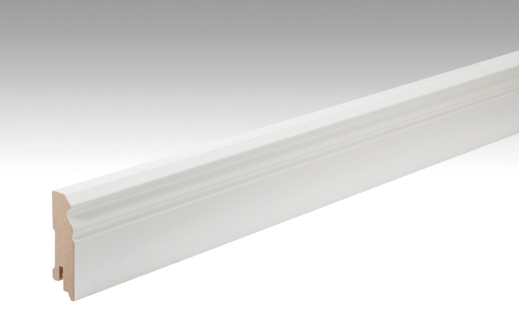 MeisterWerke Fussleiste Hamburger Profil 18/60 mm  Weiß streichfähig DF 2222 - 2380 mm