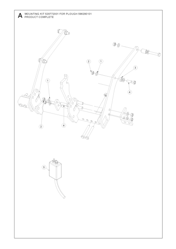 Husqvarna Zubehör für Aufsitzmäher MOUNTING KIT 52977200101 FOR PLOUGH 596290101
