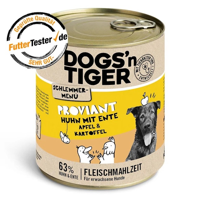 Dogs'n Tiger 800g Dose HundenassfutterVorschaubild