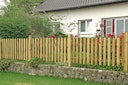 Vorschaubild T&J HEIKO-Gartenzaun grün 180 x 60 cm Latten 20/90 mm, glatt; Riegel 28/70 mm