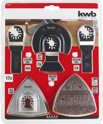 kwb Multi-Tool-Set 17-tlg SB 708900