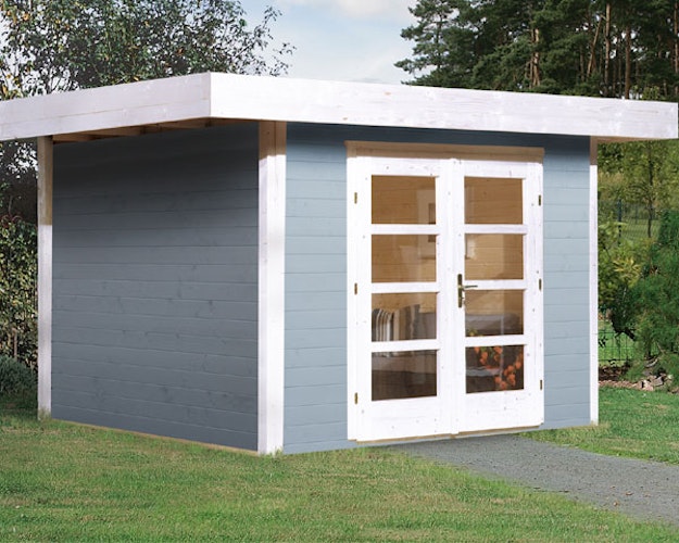 Weka 28 mm Designhaus 126+ mit extra hoher Tür - 28 mm