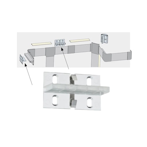 Paulmann LED Strip Profil Duo Fixture 4er Pack in Transparent