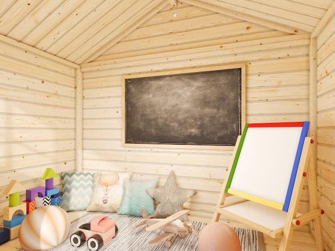 Palmako Kinderspielhaus Felix 1,9 m² - weiß lackiert